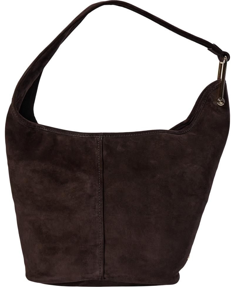 Skuldertaske fra Michael Kors i chokoladefarve hos Magasin