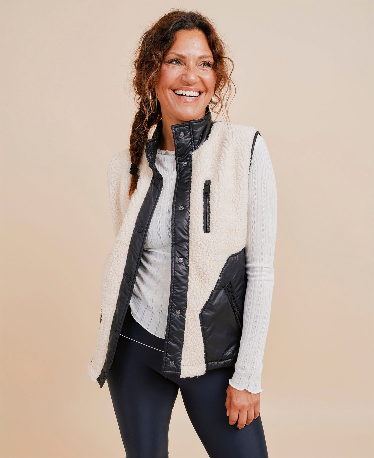 Glacier Fleece Vest i Sort fra Cartel Copenhagen