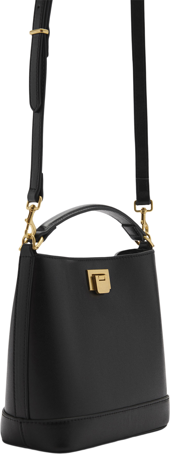 Mini Shopper Bag With Metallic Deta fra Mango hos Magasin 8447274379562