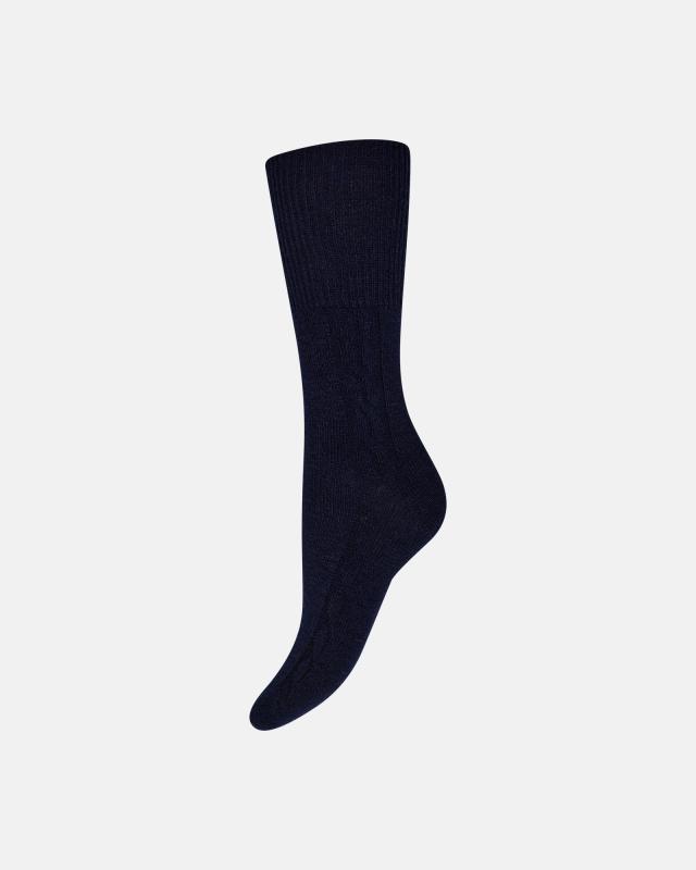 Ankelstrømper "Cosy Fold" i Navy - Komfortabel stil fra Decoy