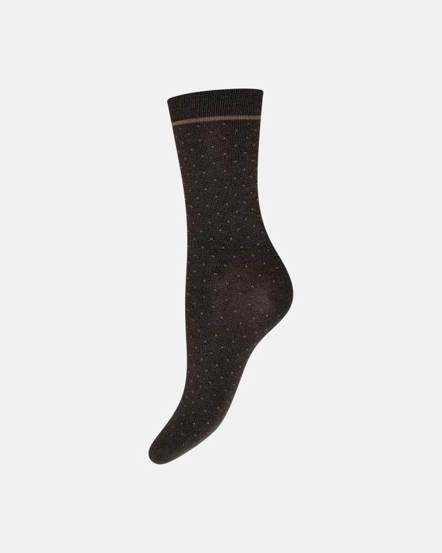 Lurex Dots Ankelstrømper i Grøn | Komfortabel Elegance