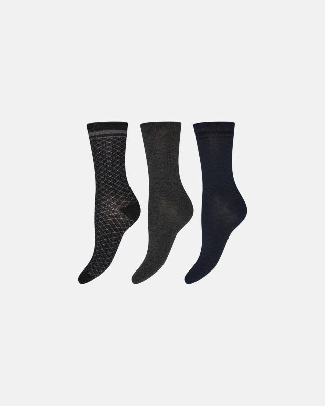 Multifarvede ankelstrømper "Lurex Dots" fra Decoy